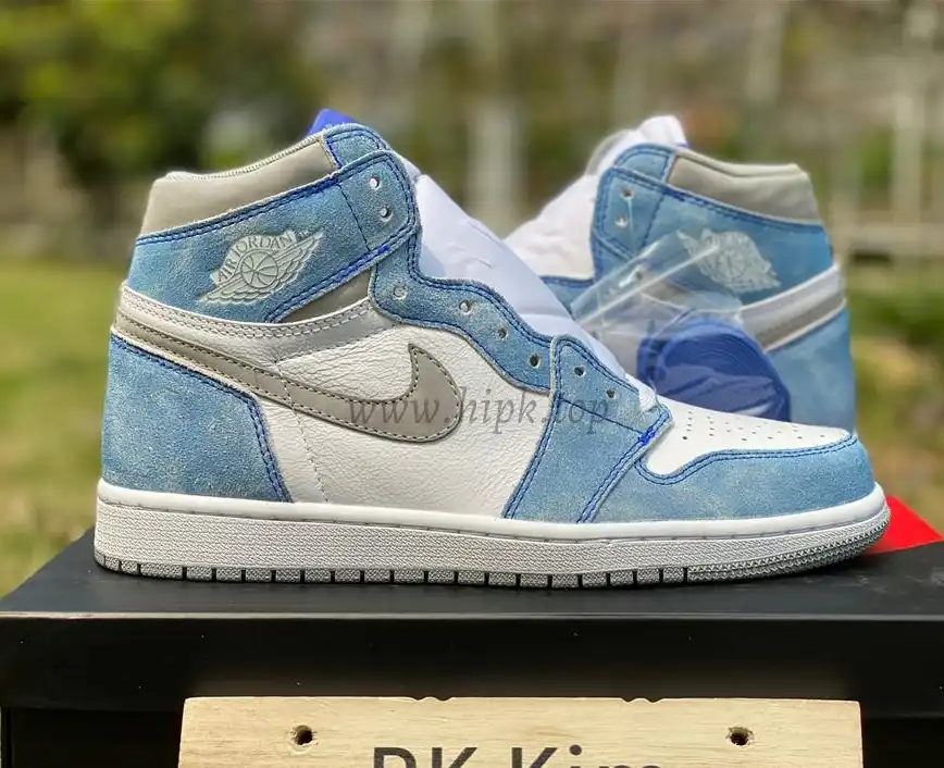 Pk god air Jordan 1 OG retro hyper royalretail materials ready on March 4th