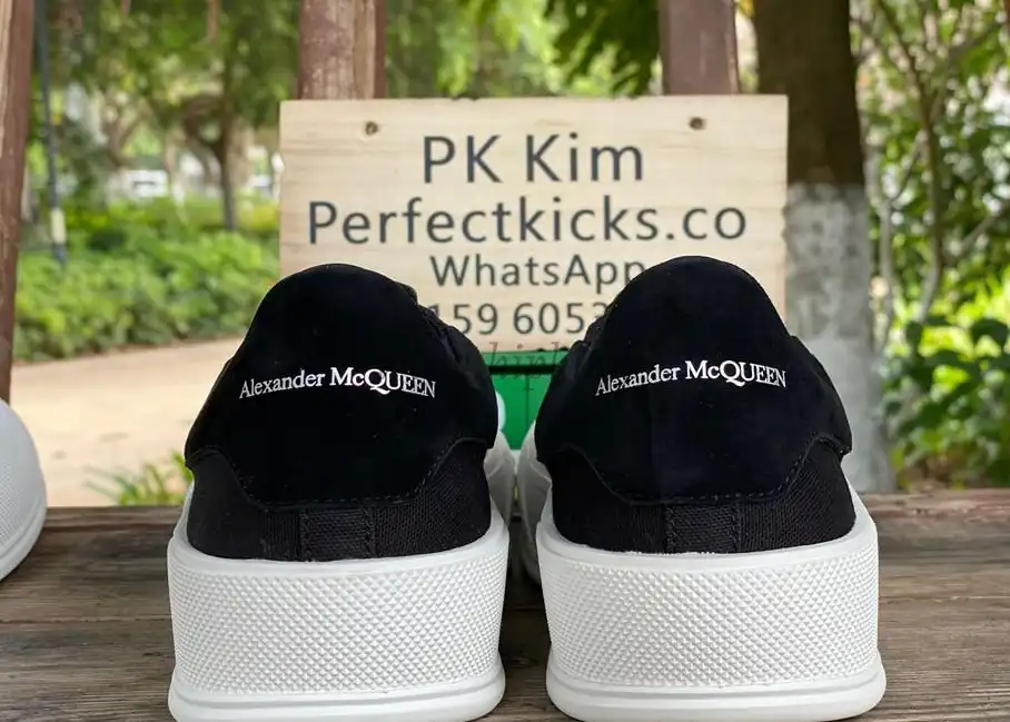 PK GOD ALXNDER MC MCQUEEN PARIS lowBlackSUEDE HEEL BEST VERSION READY TO SHIP