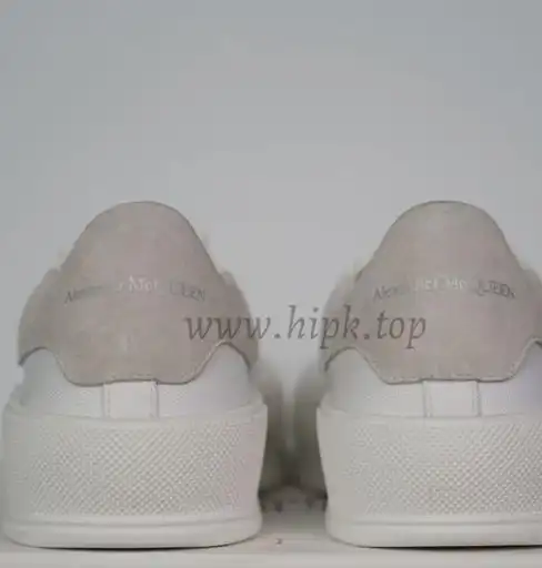 PK GOD Alxnder MC McQueen White smooth calf leather toe black leather heelbest version ready to ship