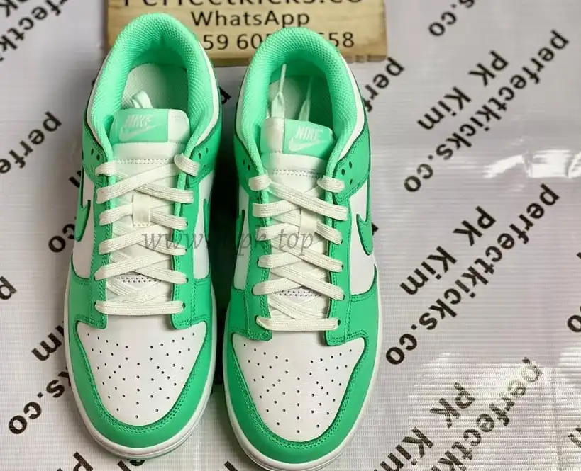 PK GOD nike dunk low Green Glow retail materials ready to ship