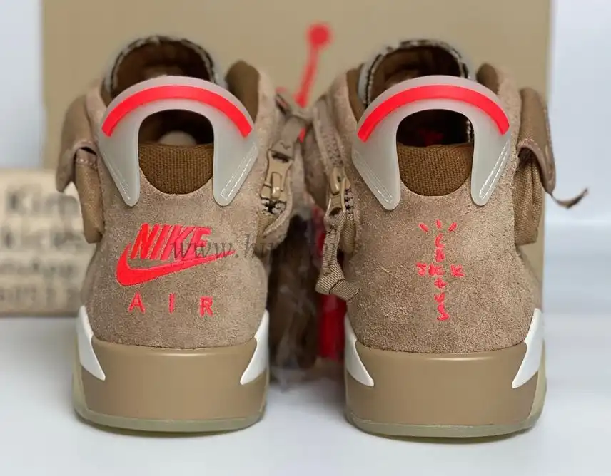 PK GOD Travis Scott x Air Jordan 6 Retro ‘British Khaki’ retail materials ready to ship