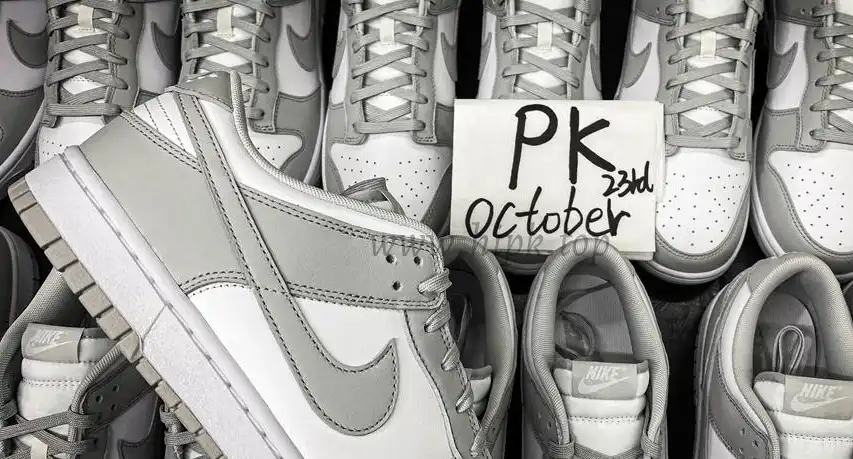 PK GOD nike dunk low photon dust retail materials ready to ship