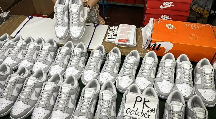 PK GOD nike dunk low photon dust retail materials ready to ship