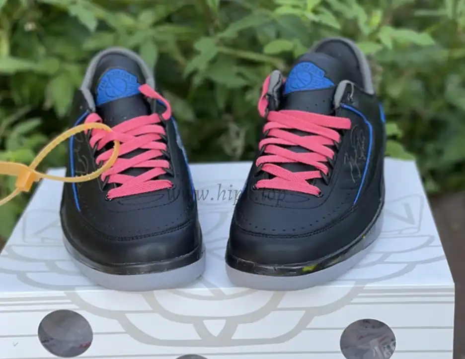 PK God OFF-WHITE x Air Jordan 2 blue Low retail materials ready to ship