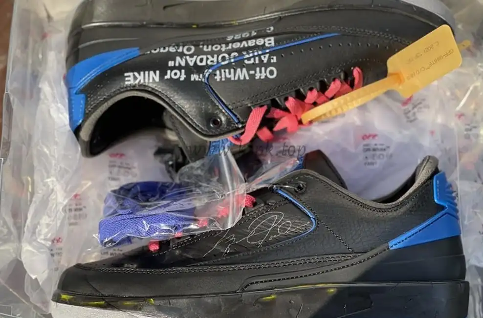 PK God OFF-WHITE x Air Jordan 2 blue Low retail materials ready to ship