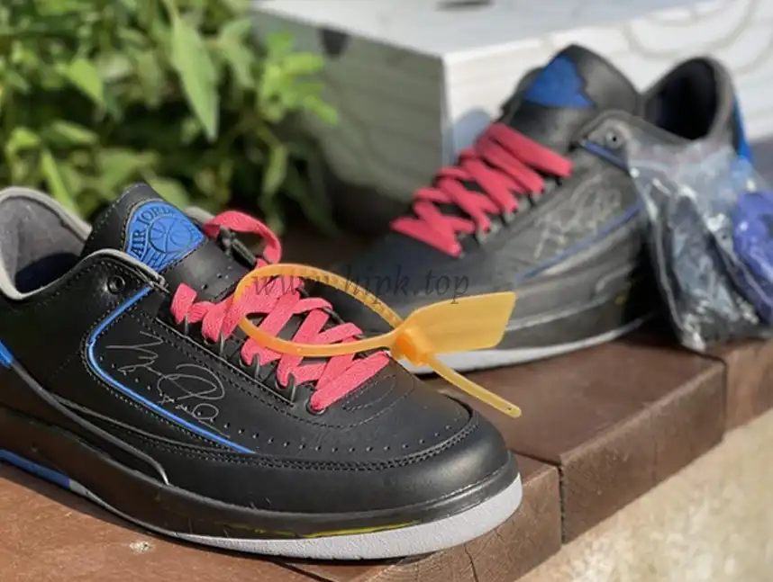 PK God OFF-WHITE x Air Jordan 2 blue Low retail materials ready to ship