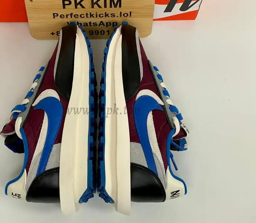 PK God LDWaffle x sacai x UNDERCOVER Night Maroon and Team Royal retail materials ready to ship