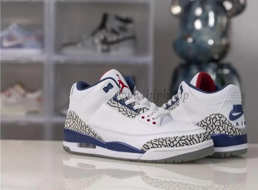 Authentic Air Jordan III Retro True Blue Best Version