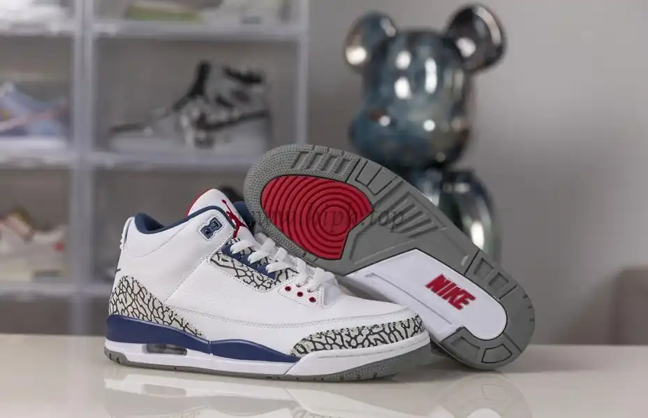 Authentic Air Jordan III Retro True Blue Best Version