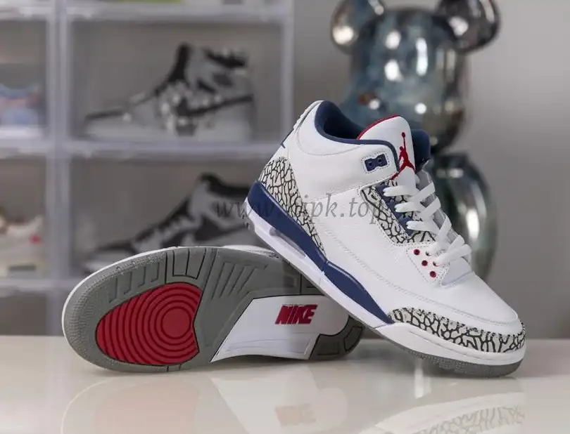 Authentic Air Jordan III Retro True Blue Best Version