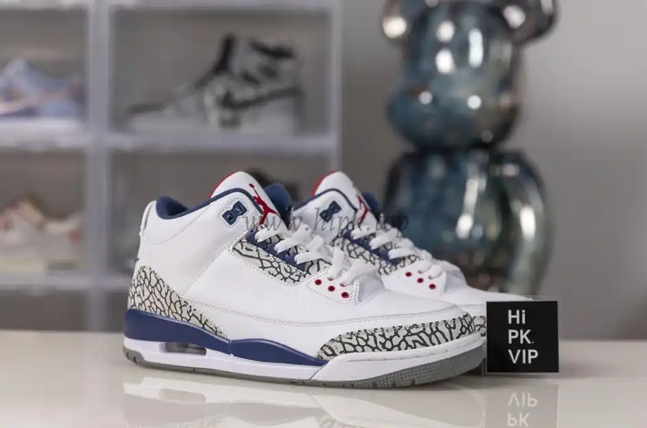 Authentic Air Jordan III Retro True Blue Best Version