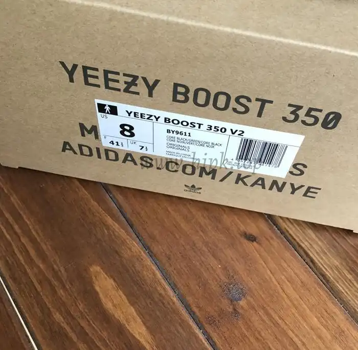 ADIDAS FACTORY MATERAILS YEEZY 350 V2 Black GreenBY9611 PK EXCLUSIVE LIMITED（shipped based on euro size)