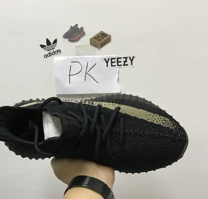 ADIDAS FACTORY MATERAILS YEEZY 350 V2 Black GreenBY9611 PK EXCLUSIVE LIMITED（shipped based on euro size)