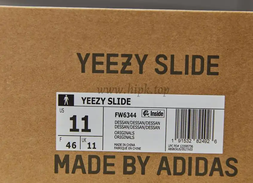 PK God Adidas Yeezy Slide Desert Sand retail materials ready to ship