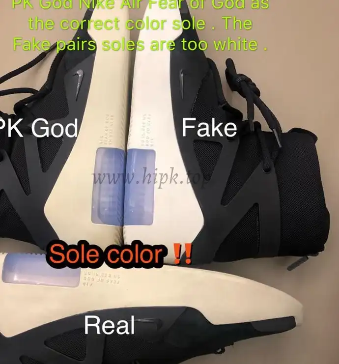 EXCLUSIVE RETAIL PK GOD NIKE AIR FEAR OF GOD 1 LIGHT BLACK BLACK AAR4237-001READY TO SHIP