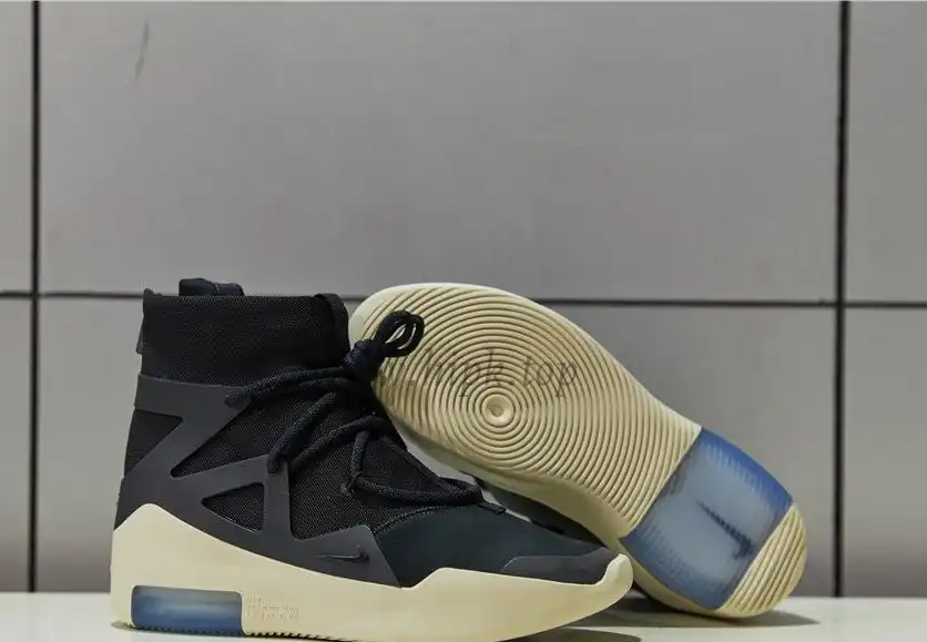 EXCLUSIVE RETAIL PK GOD NIKE AIR FEAR OF GOD 1 LIGHT BLACK BLACK AAR4237-001READY TO SHIP