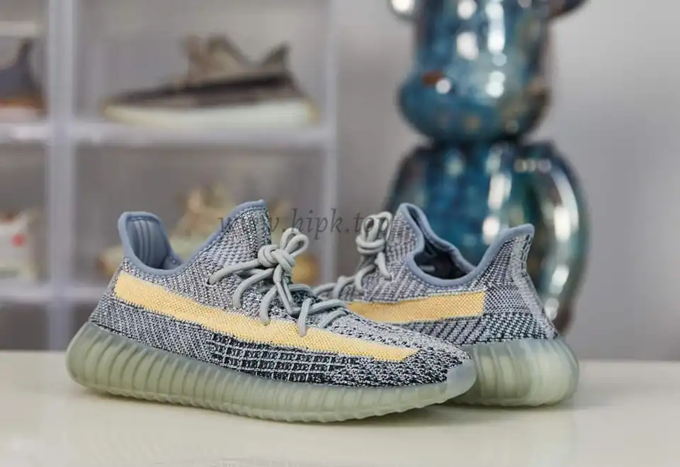 PK GOD ADIDAS YEEZY BOOST 350 V2 ASH BLUE RETAIL MATERIALS READY TO SHIP