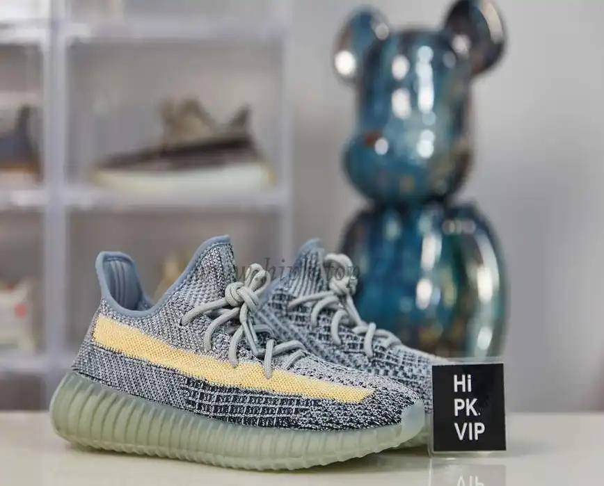 PK GOD ADIDAS YEEZY BOOST 350 V2 ASH BLUE RETAIL MATERIALS READY TO SHIP