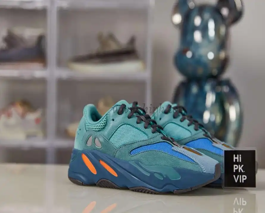 PK GOD ADIDAS YEEZY BOOST 700 FADED AZURE RETAIL MATERIALS READY TO SHIP