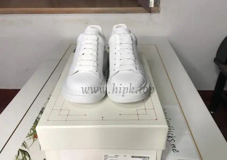 PK GOD ALXNDER MC MCQUEEN Paris white leather heel best version ready to ship