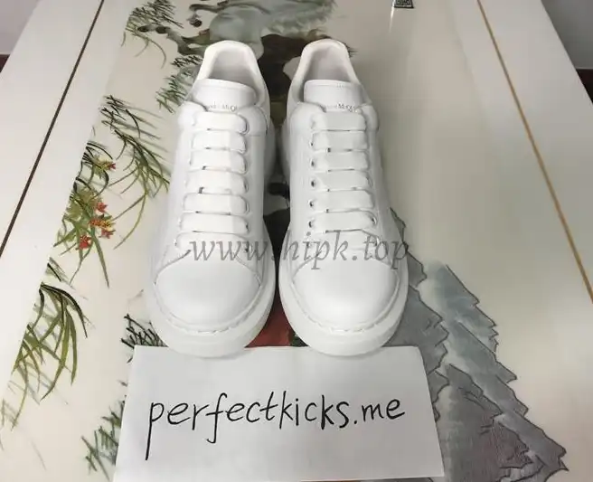 PK GOD ALXNDER MC MCQUEEN Paris white leather heel best version ready to ship