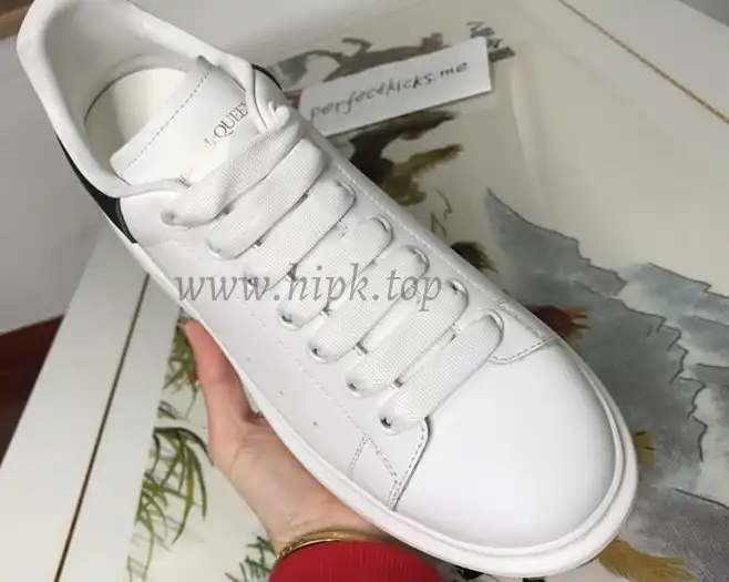 PK GOD Alxnder MC McQueen White smooth calf leather toe black leather heelbest version ready to ship