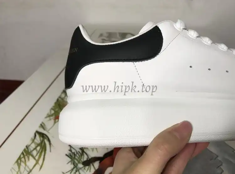 PK GOD Alxnder MC McQueen White smooth calf leather toe black leather heelbest version ready to ship