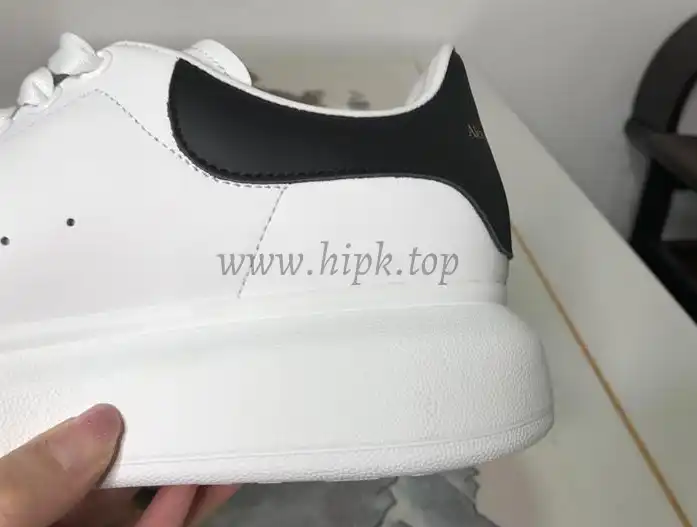 PK GOD Alxnder MC McQueen White smooth calf leather toe black leather heelbest version ready to ship