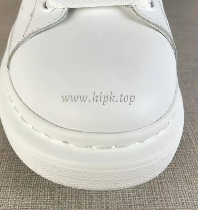 PK GOD Alxnder MC McQueen White smooth calf leather toe black leather heelbest version ready to ship