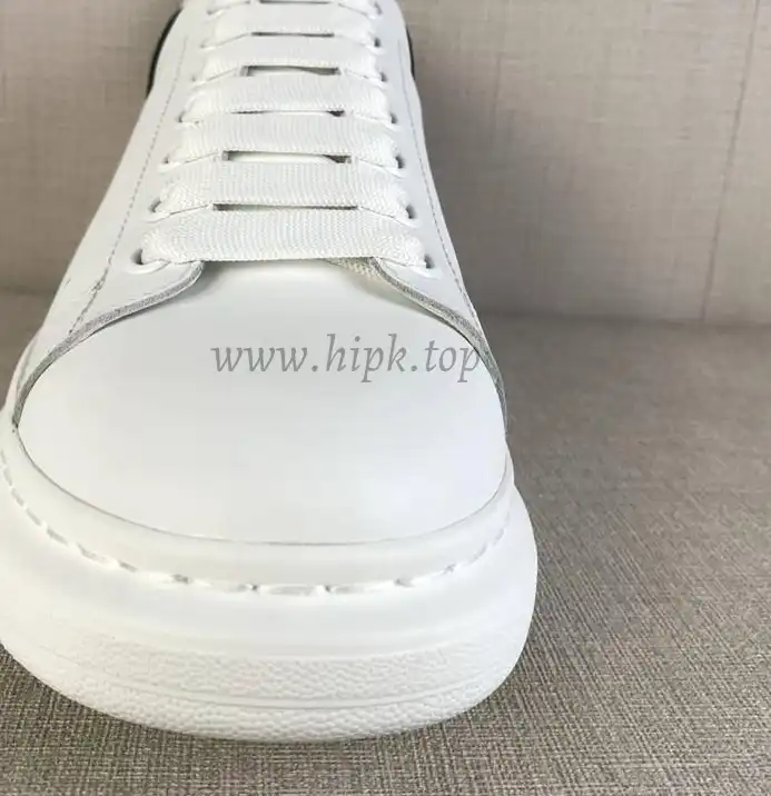 PK GOD Alxnder MC McQueen White smooth calf leather toe black leather heelbest version ready to ship