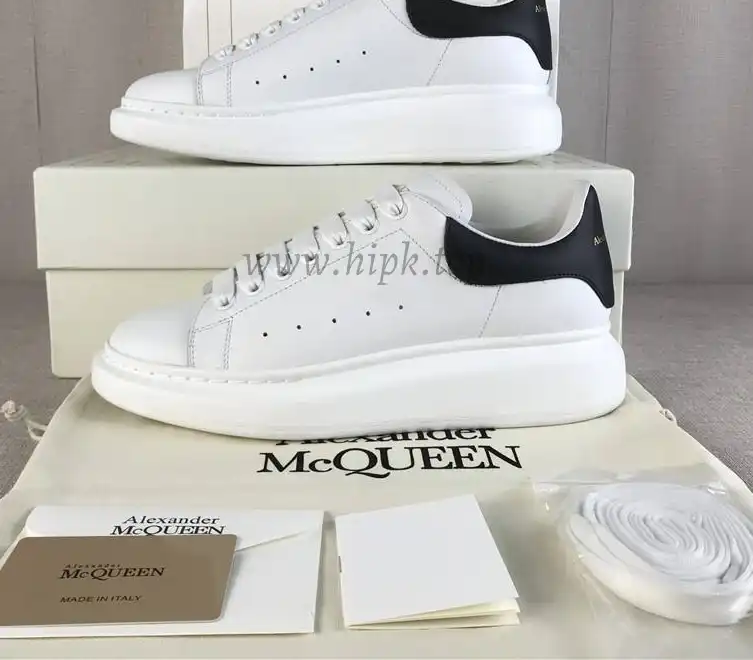 PK GOD Alxnder MC McQueen White smooth calf leather toe black leather heelbest version ready to ship