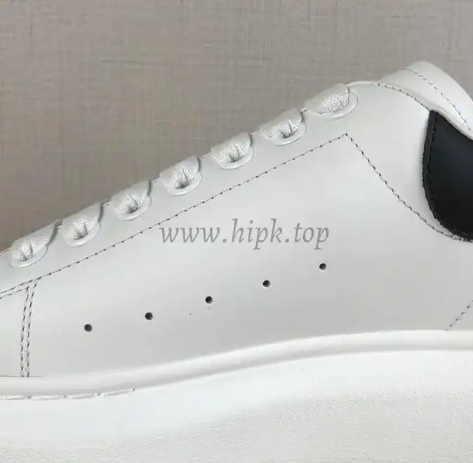 PK GOD Alxnder MC McQueen White smooth calf leather toe black leather heelbest version ready to ship