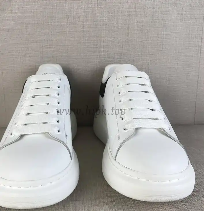 PK GOD Alxnder MC McQueen White smooth calf leather toe black leather heelbest version ready to ship