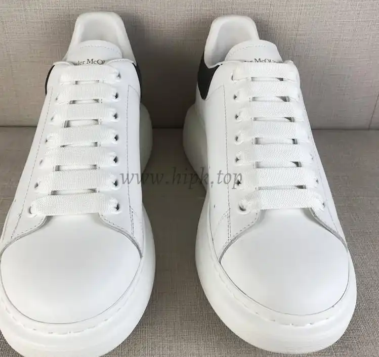 PK GOD Alxnder MC McQueen White smooth calf leather toe black leather heelbest version ready to ship