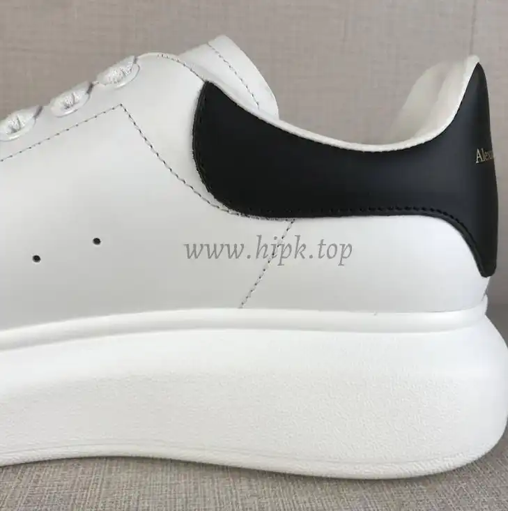 PK GOD Alxnder MC McQueen White smooth calf leather toe black leather heelbest version ready to ship