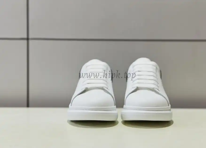 PK GOD Alxnder MC McQueen White smooth calf leather toe black leather heelbest version ready to ship