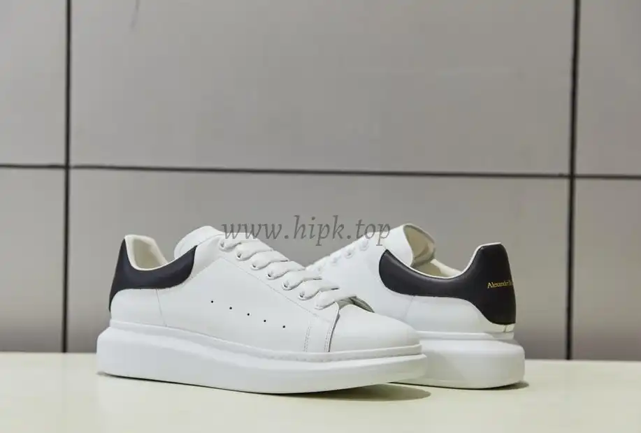 PK GOD Alxnder MC McQueen White smooth calf leather toe black leather heelbest version ready to ship