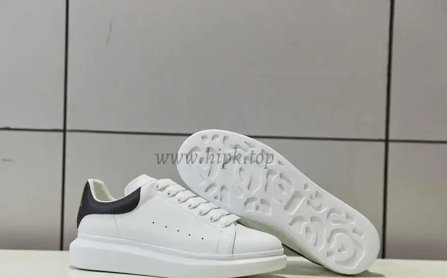 PK GOD Alxnder MC McQueen White smooth calf leather toe black leather heelbest version ready to ship