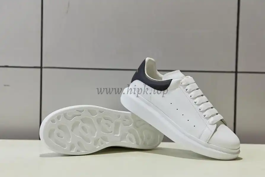 PK GOD Alxnder MC McQueen White smooth calf leather toe black leather heelbest version ready to ship