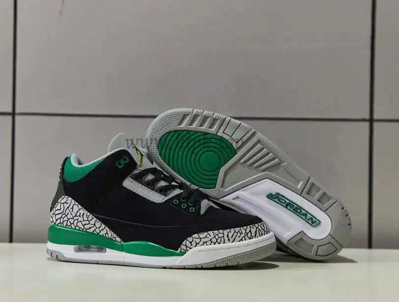 PK GOD Jordan 3 Retro Pine Green Retail Materials Ready to Ship