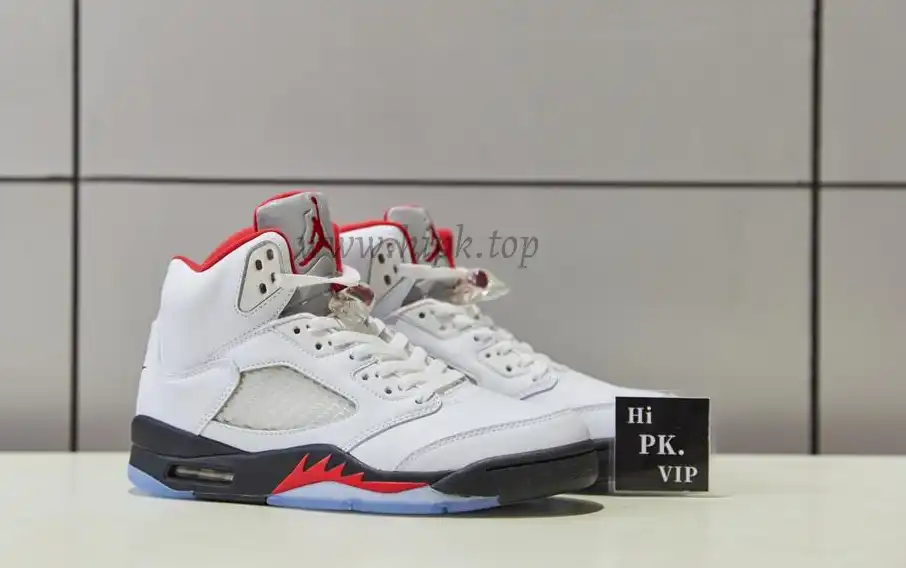 PK GOD Jordan 5 Retro Fire Red Silver Tongue 2020 Retail Materials Ready to Ship