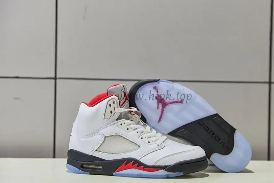 PK GOD Jordan 5 Retro Fire Red Silver Tongue 2020 Retail Materials Ready to Ship