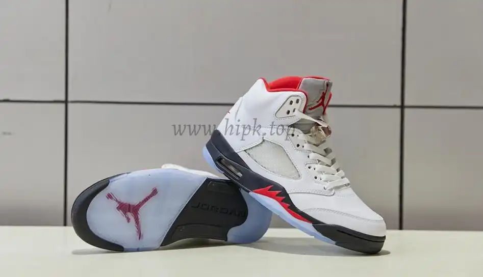 PK GOD Jordan 5 Retro Fire Red Silver Tongue 2020 Retail Materials Ready to Ship