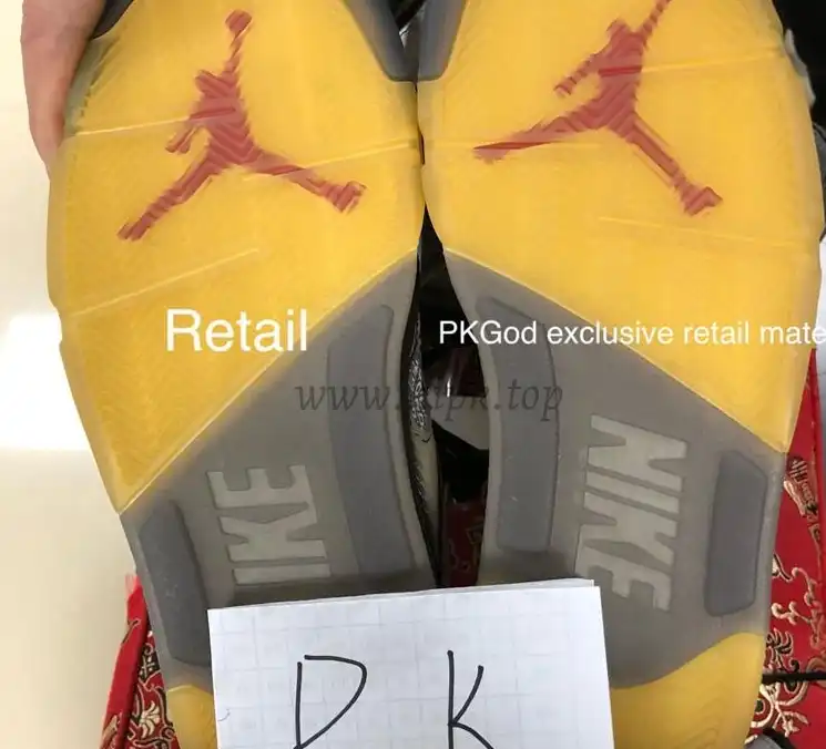 PK GOD Jordan 5 Retro Off-White Black CT8480 retail materials ready to ship