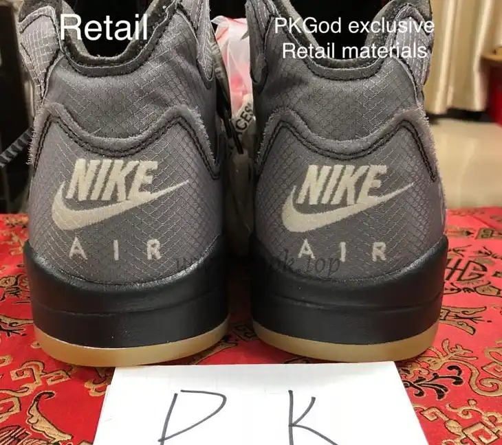 PK GOD Jordan 5 Retro Off-White Black CT8480 retail materials ready to ship