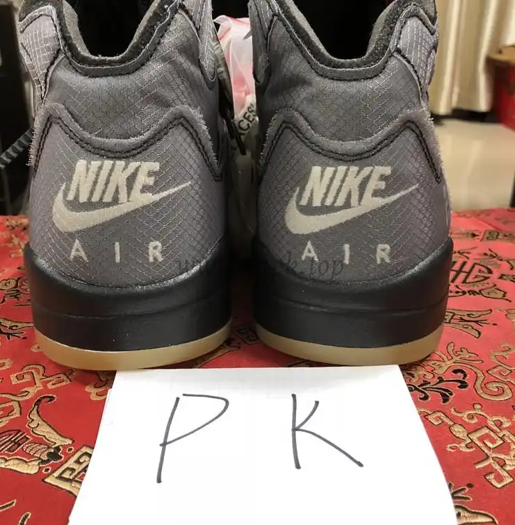 PK GOD Jordan 5 Retro Off-White Black CT8480 retail materials ready to ship