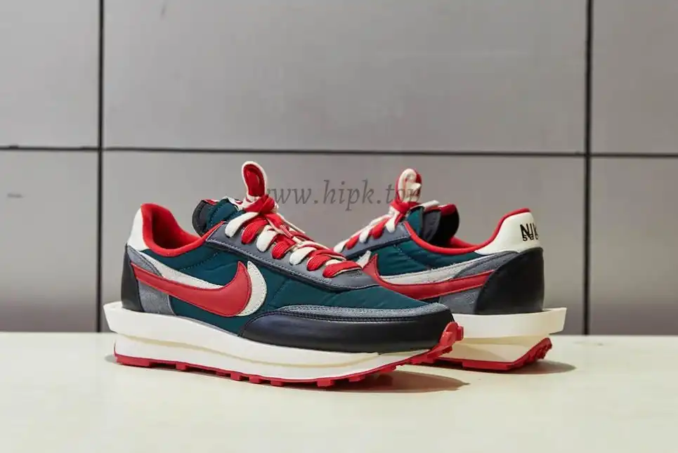 PK GOD NIKE LD WAFFLESACAI UNDERCOVER MIDNIGHT SPRUCE UNIVERSITY RED RETAIL MATEARIALS READY TO SHIP