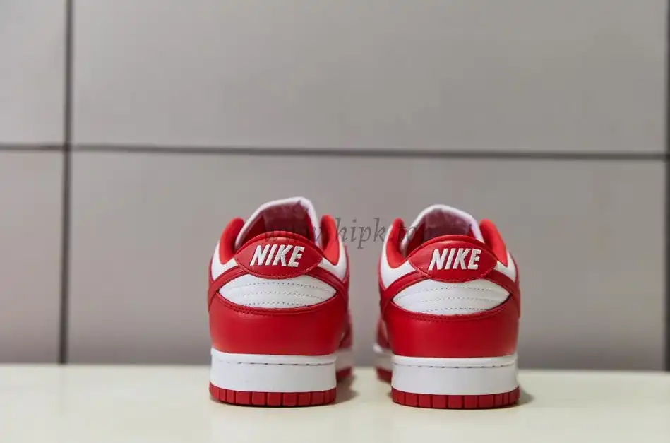 PK GOD Nike Dunk Low University Red Retail Materials Ready to Ship