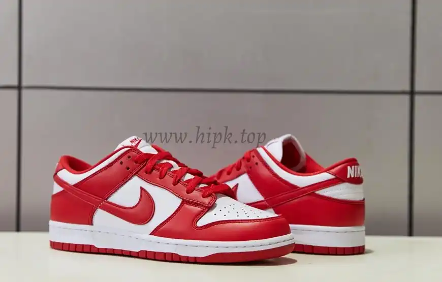 PK GOD Nike Dunk Low University Red Retail Materials Ready to Ship