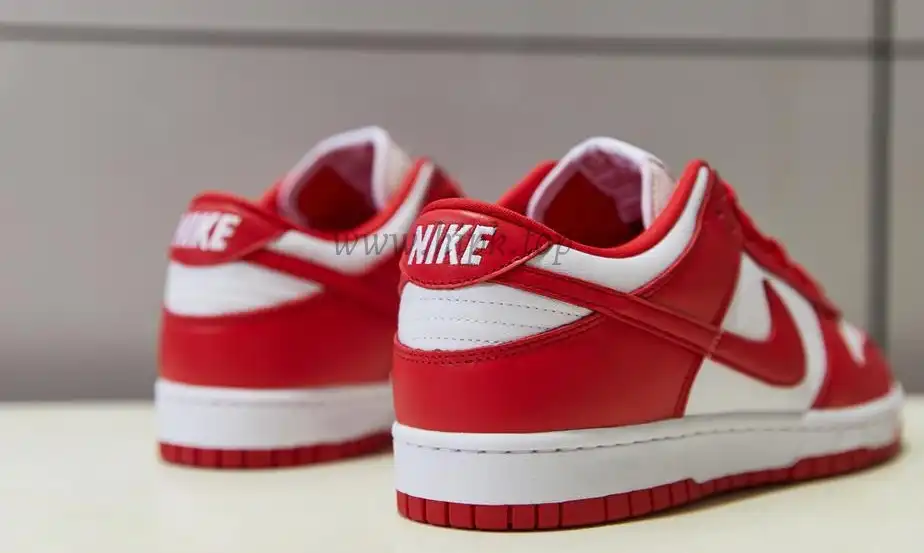 PK GOD Nike Dunk Low University Red Retail Materials Ready to Ship